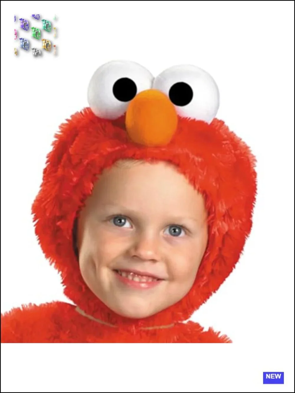 Elmo Toddler Costume Jumpsuit Official Sesame Street Halloween Dress-Up 3T-4T